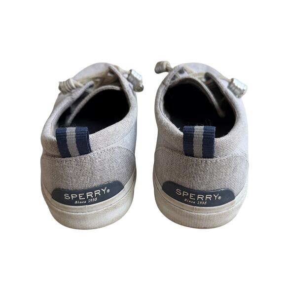 Sperry Top-Sider Pier Wave Sparkle Gray Canvas Shoes Women’s Size 9.5 - Picture 4 of 9